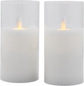 Sirius Home - Ivy Glass Candle - set van 2 - wit