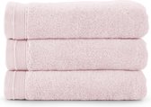 Bamatex Home Textiles - Collectie Emotion - Handdoek - 50*100 cm – SOFT PINK - set van 3 stuks - Egeïsche gekamde katoen- 540 g/m2