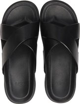 UGG WAINSCOTT SLIDE M - Heren slippers - Kleur: Zwart - Maat: 41