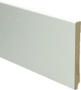 Hoge plinten - MDF - Moderne plint 120x12 mm - Wit - Voorgelakt - RAL 9010 - Per 5 stuks 2,4m