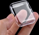 Siliconen en TPU Apple Watch 44 mm Transparent - Protecteur d'écran
