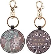 CGB Ladies Jungle Themed Elephant and Slogan Keyring | Design Reads 'Explore, Dream, Discover' From CGB Giftware's Range 'Jungle'