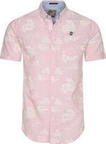 Mezaguz-Heren Overhemd-Cipra-Pink-Korte Mouw-Maat S
