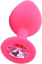 Gemstone Buttplug - Voor Beginners - Pearl Pink