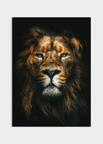 Poster Lion - Plexiglas - Meerdere Afmetingen & Prijzen | Wanddecoratie - Interieur - Art - Wonen - Schilderij - Kunst