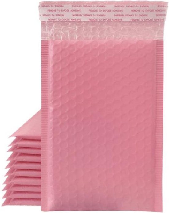 Bubbeltjes Plastic Enveloppen - 10 Stuks - Roze - Verpakking - Verzending -  13x18... | bol.com