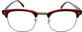 Oculaire | Leesbril +1,50 | Amber| Inclusief brillenkoker en microvezel doek|