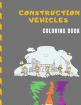 Construction Vehicles Coloring Book