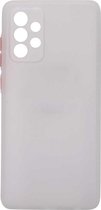 Shop4 - Geschikt voor Samsung Galaxy A72 Hoesje - Bumper Back Case Wit