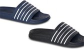 Asadi badslipper met vaste band zwart 45