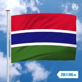Vlag Gambia 200x300cm - Glanspoly