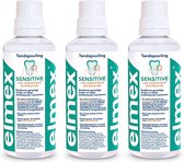 Elmex Sensitive Mondwater / Tandspoeling - Voordeelverpakking  3 x 400 ml