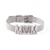 Mama Armband dames hart verstelbaar - 3 kleuren - Zilver - armbandjes - armbandje verjaardag - cadea