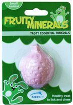 Happy Pet Fruity Mineral Aardbei - Mineraalblok - 5.5 x 4.5 x 2.3 cm