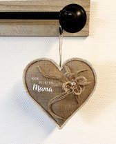 Hart van jute | Moederdag Cadeau | Cadeau Voor Moeder | Mama | Moeder | Voor De Liefste Mama | Verjaardag Moeder