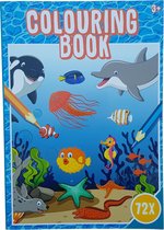 Kleurboek +/- 72 Kleurplaten "Zeewereld"