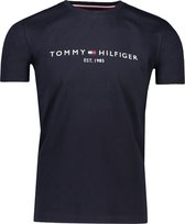Tommy Hilfiger T-shirt Blauw Getailleerd - Maat S - Mannen - Never out of stock Collectie - Katoen
