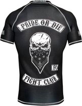 PRiDEorDiE Fight CLUB Rash Guard S/S Compression Shirts Kies uw maat: XXXL