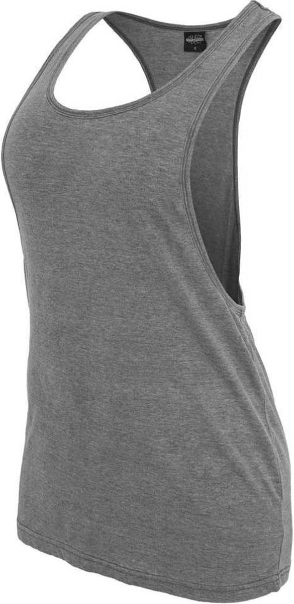 Urban Classics Loose Burnout Mouwloze top S Grijs