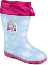 Disney Frozen Elsa Regenlaarzen Blauw - Maat 27-28