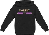 Urban Classics Kinder hoodie/trui -Kids 146- Worthy Zwart