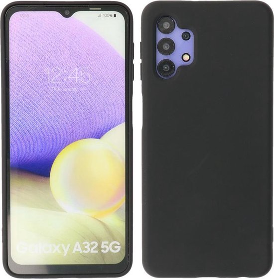 Meilleurs étuis Étui pour téléphone à la Fashion de 2,0 mm d'épaisseur - Étui pour Samsung Galaxy A32 5G - Étui pour Samsung Galaxy A32 5G - Coque arrière pour Galaxy A32 5G - Zwart