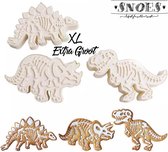 Snoes * Set van 3 XXL Dinosaurus * Grote koekjes uitstekers * koekjesvorm * uitstekers fondant* vorm zandkoekjes * uitsteekvorm * cookie cutter * kleivorm * Dino