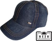 Blauw pet - Blauwe cap - Baseball Cap - Sportcap - One size – Jeans Kleur - Nette pet - Stoere pet - Jeans Pet – Opvallende pet – Leuke Pet -