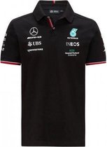 Mercedes GP Team Mens Polo Black-7 XXL