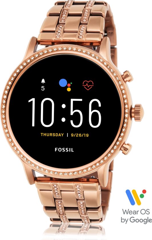 Fossil Julianna Gen 5 Smartwatch Dames 44 mm Roségoud Bestel nu!