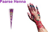 NEHA Henna Tattoe Paars 1 stuk - Klassieke Paarse Cone - Feestelijke Tattoeage - Kleur Pasta - Natuurlijke Kruiden
