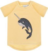 Dear Sophie Narwhal T-shirt Pale Yellow Maat 98/104