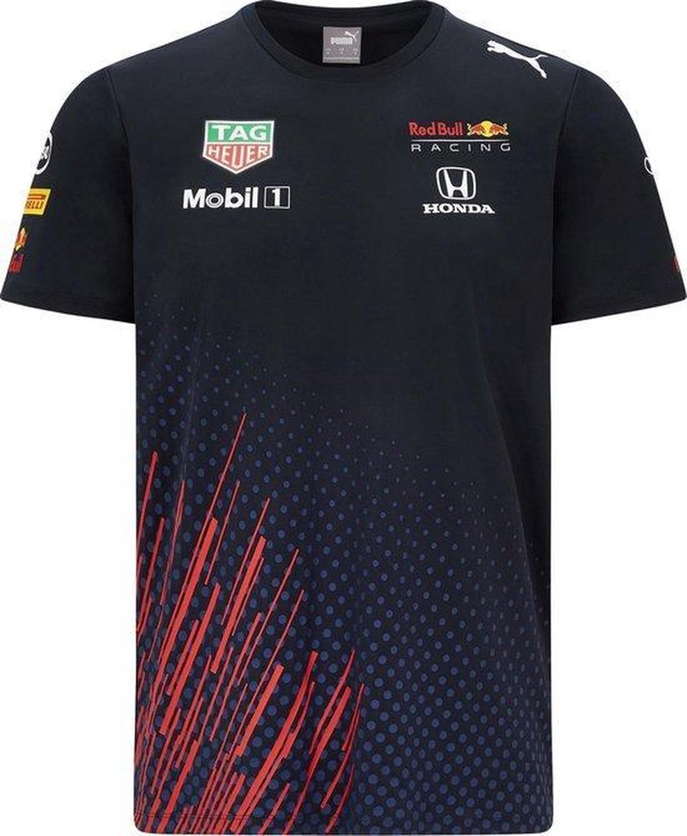 Max Verstappen Red Bull Racing Teamline T-shirt 2021 Maat XXL - Formule 1 - Circuit Zandvoort -