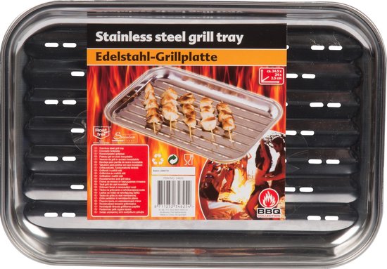 natuurkundige Verwisselbaar scheiden BBQ Collection - Barbecue Grillrooster - BBQ Tray - Grillplaat - Voor Vlees,  Vis en... | bol.com