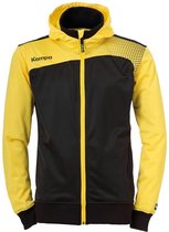 Kempa Emotion Hood Jacket Zwart-Mais Geel Maat 128