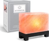 HYMAYA ™ 100% Authentieke Himalaya Zoutlamp - Met Dimmer - Zwart
