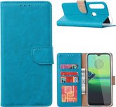 Xssive Hoesje voor Motorola Moto G8 Play - Book Case - Turquoise