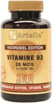 Artelle Vitamine D3 25mcg 250ST