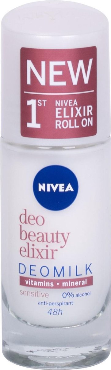 Goedkoopste Nivea - Deo Beauty Elixir Deomilk Sensitive - Antiperspirant Roll-on - 40ml