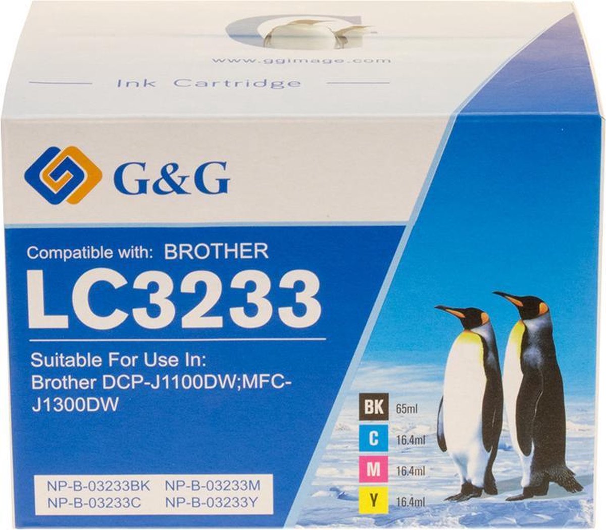 G&G Huismerk LC3233 Inktcartridge Alternatief voor Brother LC-3233 LC-3235 multipack