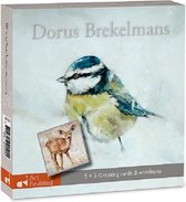 kerst Kaartenmapje Dorus Brekelmans - 5 x Sneewmeesje + 5 x Sneeuwhert