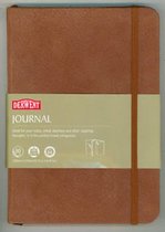 Derwent Journal, klein, 3,54 x 5,51 inch velformaat, 40 vellen kleur licht bruin