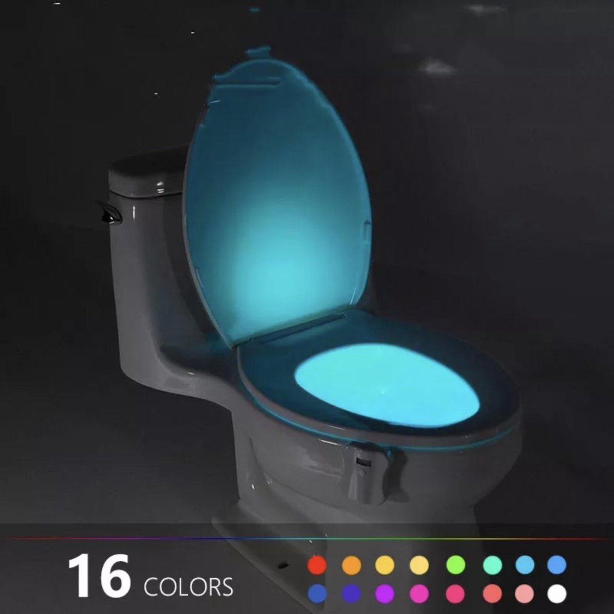 Éclairage de cuvette de toilette-éclairage-automatique-LED,... | bol