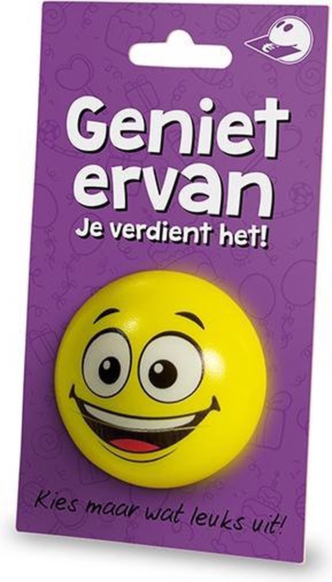 Cadeaukaart + Stressbal  Geniet Ervan