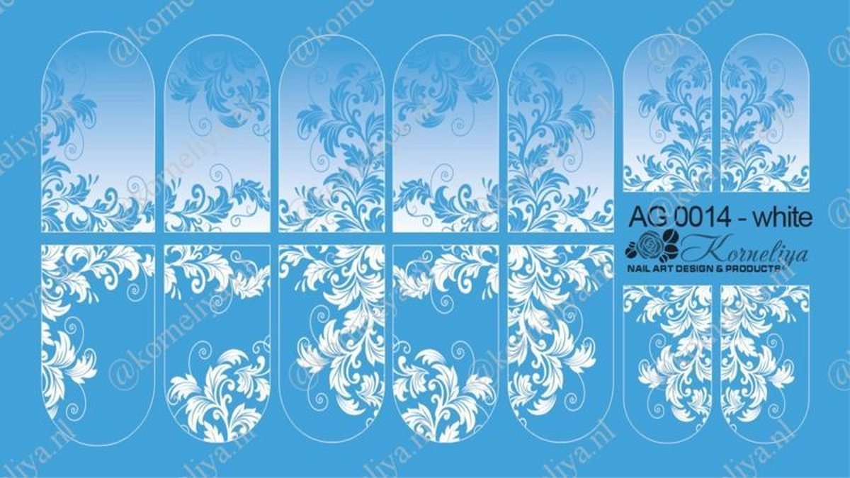 Goedkoopste Korneliya Airbrush Waterdecal AG 0014 White