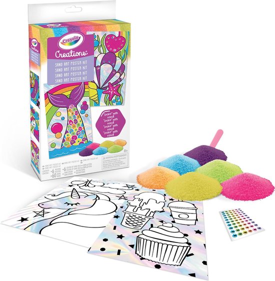 Foto: Crayola crayola creations hobbypakket zandkunst set voor kinderen