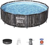 Bestway zwembad steel pro max set rond hout 427
