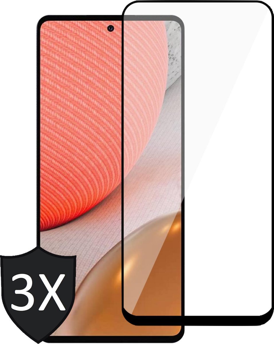 Screenprotector geschikt voor Samsung A72 - 3x FullGuard Screen Protector