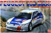 1:24 Nunu 24009 Peugot 306 Maxi - '96 Monte Carlo Rally Plastic Modelbouwpakket