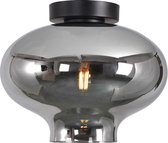 Plafondlamp Toronto Titan - Ø26,5cm - E27 - IP20 - Dimbaar > plafoniere spiegel smoke glas | plafondlamp spiegel smoke glas | plafondlamp eetkamer spiegel smoke glas | plafondlamp